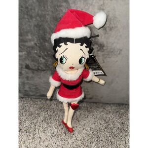 Santa Betty Betty Boop Stuffed Doll‎ KellyToy 12"w/Tags 1999
